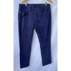 Bonobos Men’s 35x32 Slim Fit Corduroy Pants Blue Modern Preppy Stretch Casual Ex